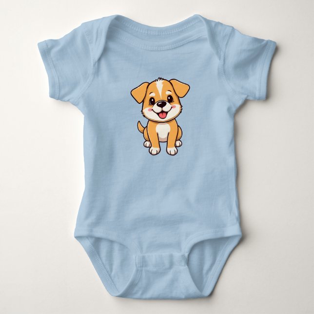 Cute Dog Baby Strampler (Vorderseite)