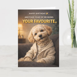Cute Dog Birthday Card Your Favourite Cockapoo Karte