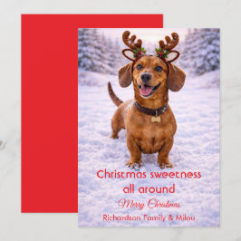 Cute Dog Christmas Sweet Quote | Holiday Card Feiertagskarte