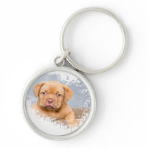 Cute Dog Keychain – Adorable Puppy Photo Keyring f