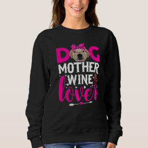 Cute Dog Mother Golden Retriever Dog Mother's Day Sweatshirt