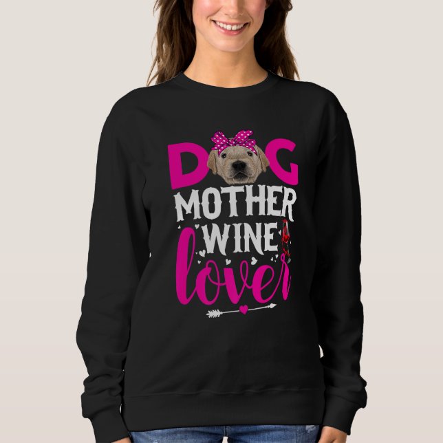 Cute Dog Mother Golden Retriever Dog Mother's Day Sweatshirt (Vorderseite)