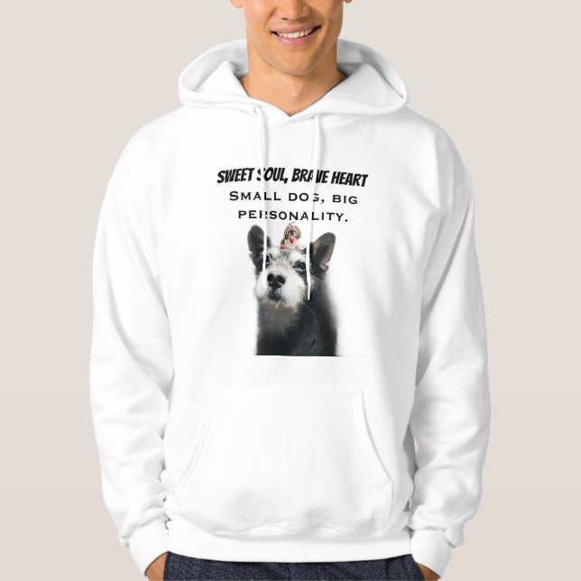 Cute Dog Portrait Hoodie (Vorderseite)
