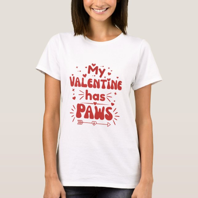 Cute Dog Valentine Gift for Pet Lovers T-Shirt (Vorderseite)