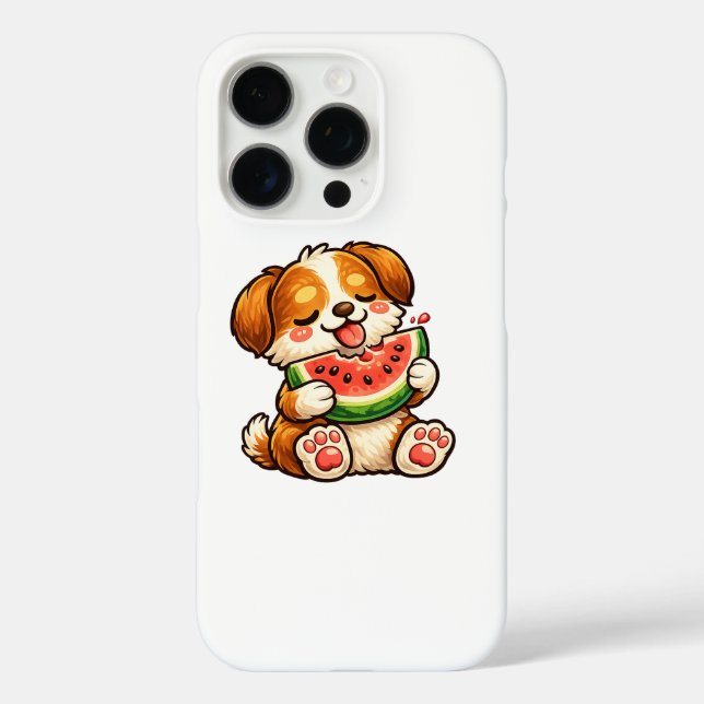 Cute Dog Watermelon Case-Mate iPhone Hülle (Rückseite)