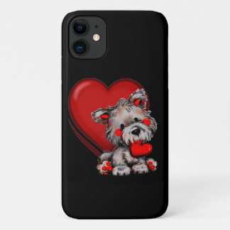 cute dog with heart cell phone case/cover Case-Mat Case-Mate iPhone Hülle