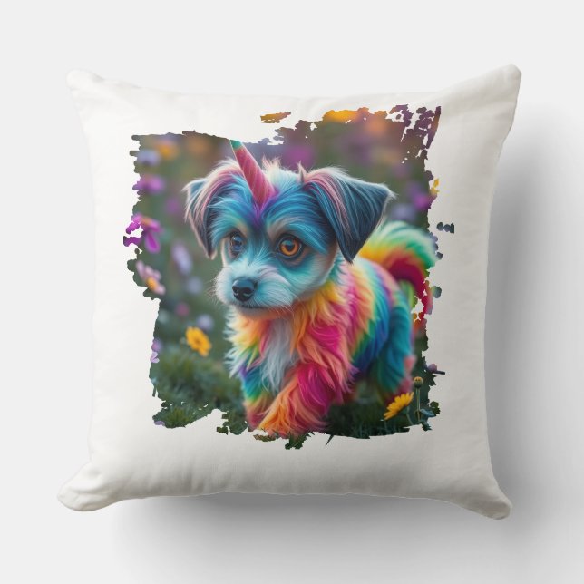 Cute Doge Throw Pillow Kissen (Vorderseite)