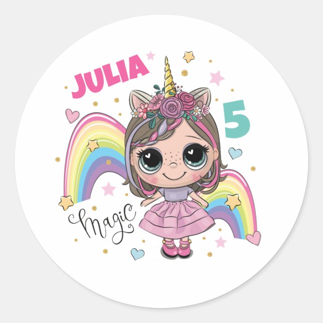 Cute Doll Girl Sticker (Vorderseite)