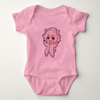 Cute Doll “In the Making” Design  Baby Strampler