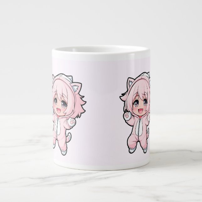 Cute Doll “In the Making” Design – Future Dream Gi Jumbo-Tasse (Vorderseite)