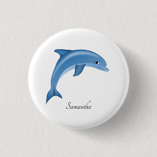 Cute Dolphin Button