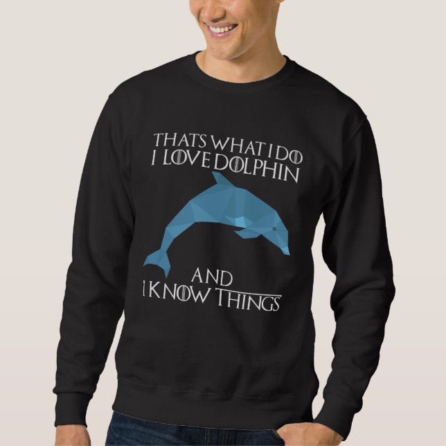 Cute Dolphin Whale Dolphins Underwater world Ocean Sweatshirt (Vorderseite)