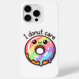 Cute Donut "I Donut Care" iPhone 15 Pro Max Case