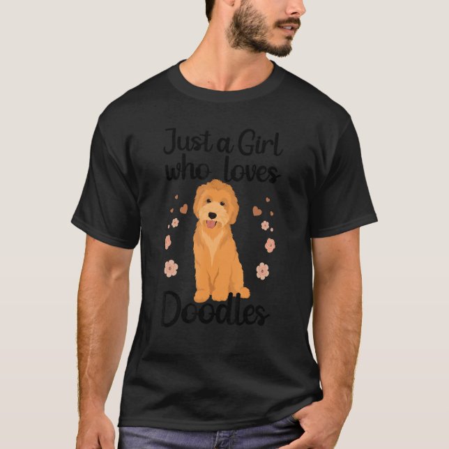 Cute Doodle For Women Girls Mom Golden Doodle Dog T-Shirt (Vorderseite)
