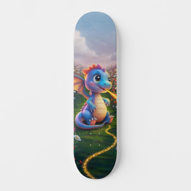 Cute Dragon Skateboard (Vorderseite)