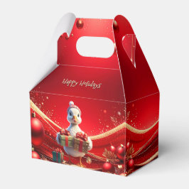 Cute Duck Christmas Holiday Favor Box Geschenkschachtel