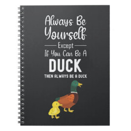 Cute Duck Gifts Funny Humor Animals Quote Cartoon Notizblock