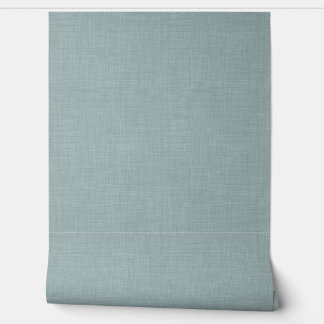 Cute Dusty Teal Blue Linen Look Texture Tapete
