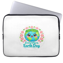 Cute Earth Day Electronics Bag Laptopschutzhülle
