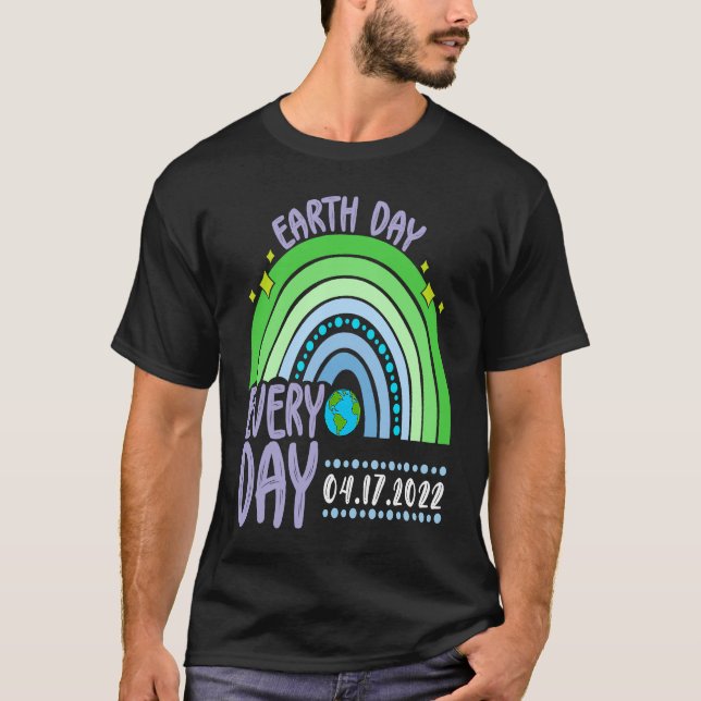 Cute Earth Day Everyday Rainbow Earth Day 2022 T-Shirt (Vorderseite)