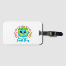 Cute Earth Day Luggage Tag Gepäckanhänger