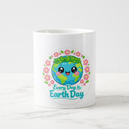 Cute Earth Day Specialty Mug Jumbo-Tasse