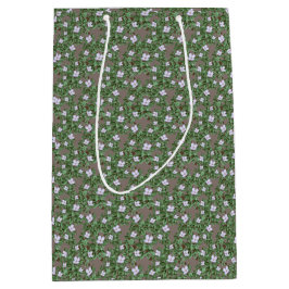 Cute Earth Tones Tiny Bluets Spring Wildflowers Mittlere Geschenktüte