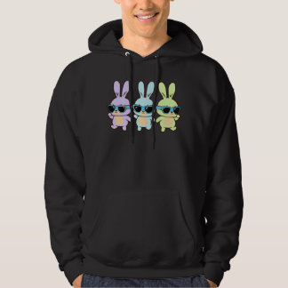 Cute Easter Bunnies Dancing Easter Day 2023 Boys G Hoodie