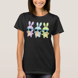Cute Easter Bunnies Dancing Easter Day 2023 Boys G T-Shirt