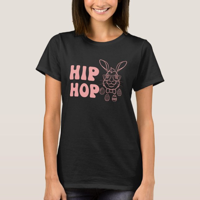 Cute Easter Bunny Egg Hunt Basket  Hip Hop T-Shirt (Vorderseite)