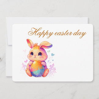 Cute Easter Bunny Invitation for Girls – Pastel Eg Einladung