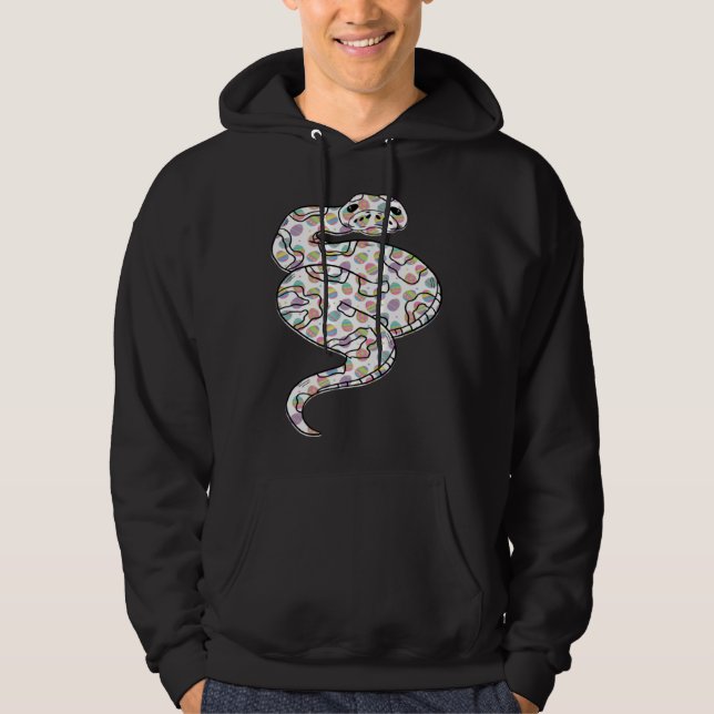 Cute Easter Egg Ball Python  Easter Day 2023 Hoodie (Vorderseite)
