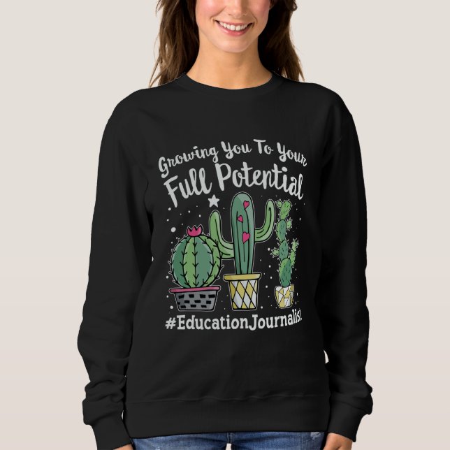 Cute Education Journalist Appreciation Week back t Sweatshirt (Vorderseite)