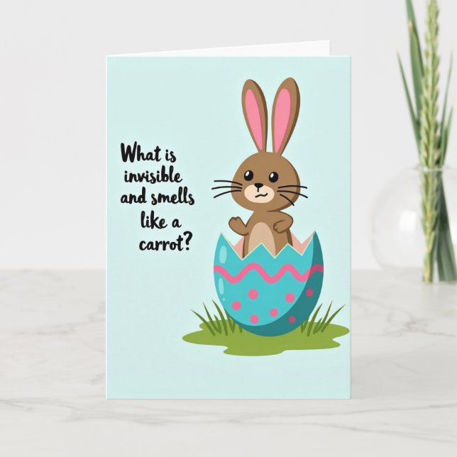 Cute Egg Creature Riddle Card Karte (Vorderseite)