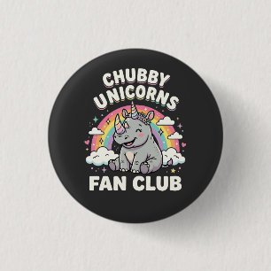 Cute Einhörner Fan Club Magisches Regenbogen Einho Button