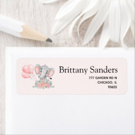 Cute Elephant Baby shower girl