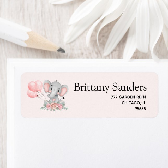 Cute Elephant Baby shower girl (Insitu)