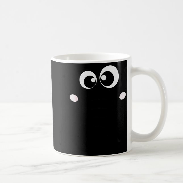 Cute Elephant Face Cartoon Style Easy Halloween Co Kaffeetasse (Rechts)