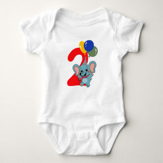 Cute elephant for toddlers Two months birthday Baby Strampler