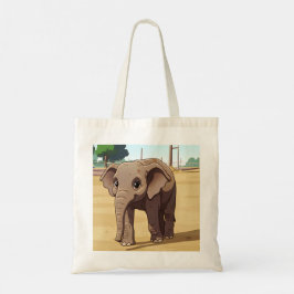 Cute elephant tote bag tragetasche