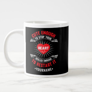 Cute Enough to Stop Your Heart Skilled Enough to Jumbo-Tasse