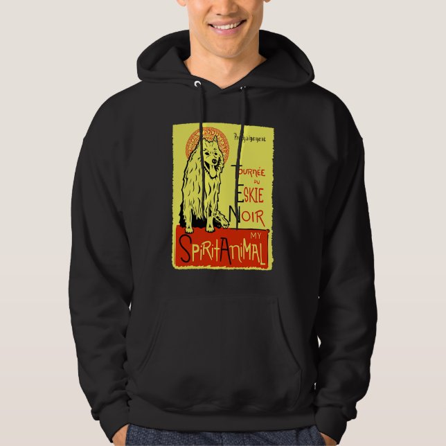 Cute Eskie American Eskimo Dog Eskimo Spitz Hoodie (Vorderseite)