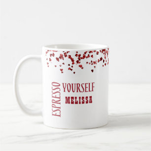 Cute Espresso Yourself Rot Groß und Fett Kaffeetasse