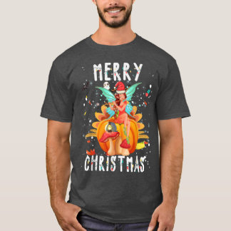 Cute Fairy Merry Christmas light Cool Fairy Xmas P T-Shirt