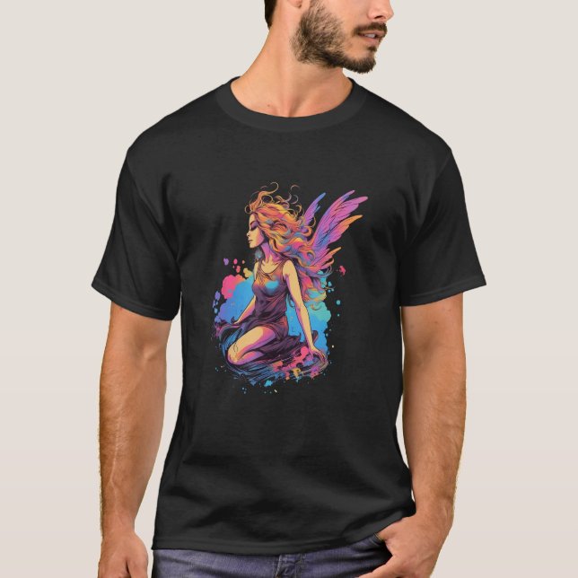 Cute Fairycore Fairy Aesthetic Floral Girls Women T-Shirt (Vorderseite)