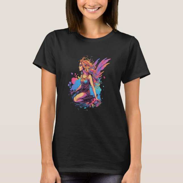 Cute Fairycore Fairy Aesthetic Floral Girls Women T-Shirt (Vorderseite)