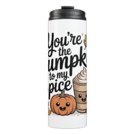 Cute fall quote pumpkin spice season  thermosbecher