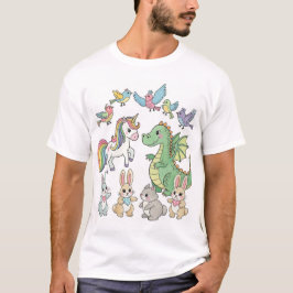 Cute Fantasy Animal Friends T-Shirt