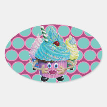 Cute Fantasy Creatur Cupcakes Illustrated