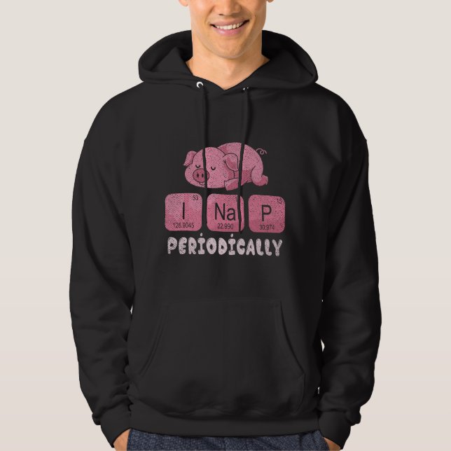 Cute Farm Animal Sleeping Periodic Table PJ Nappin Hoodie (Vorderseite)